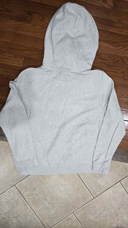 Nike Hoodie Light Gray Gold Glitter Logo Size L - photo 2