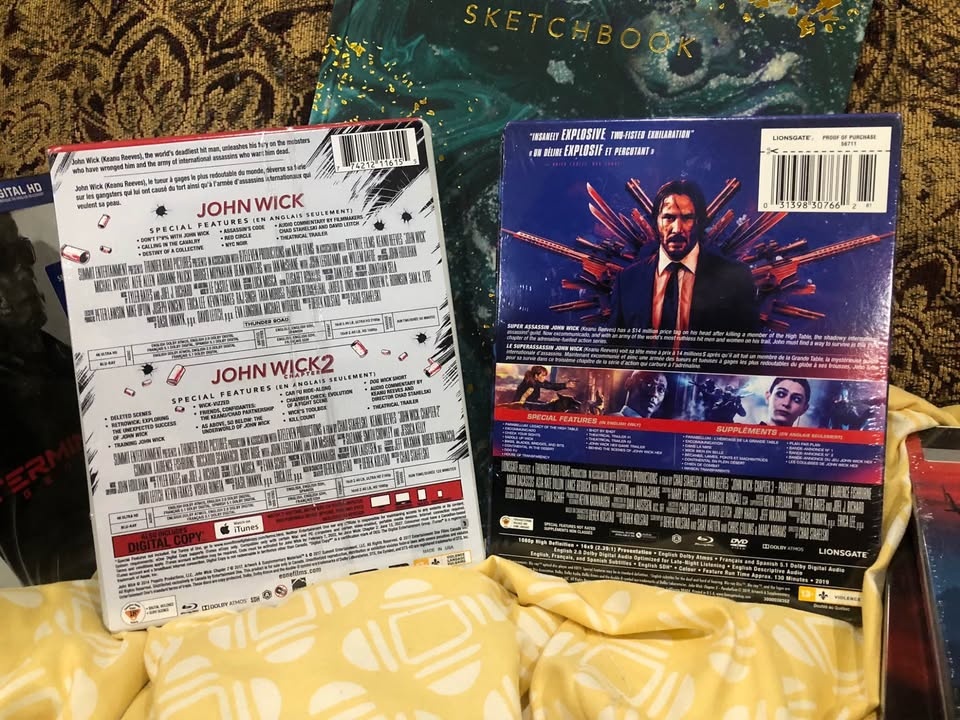 John Wick 1-3 Limited Edition 4K & Blu-ray Steelbooks Set - photo 2