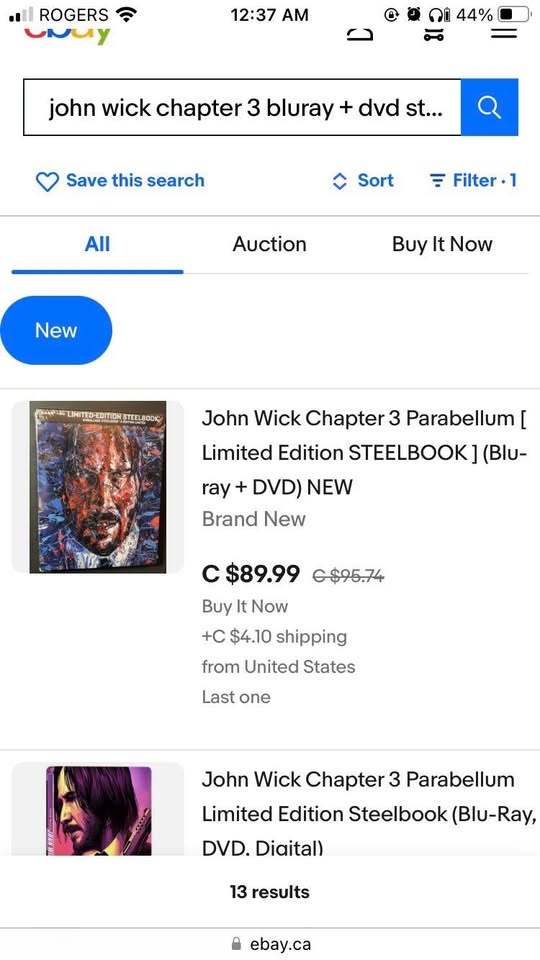 John Wick 1-3 Limited Edition 4K & Blu-ray Steelbooks Set - photo 4