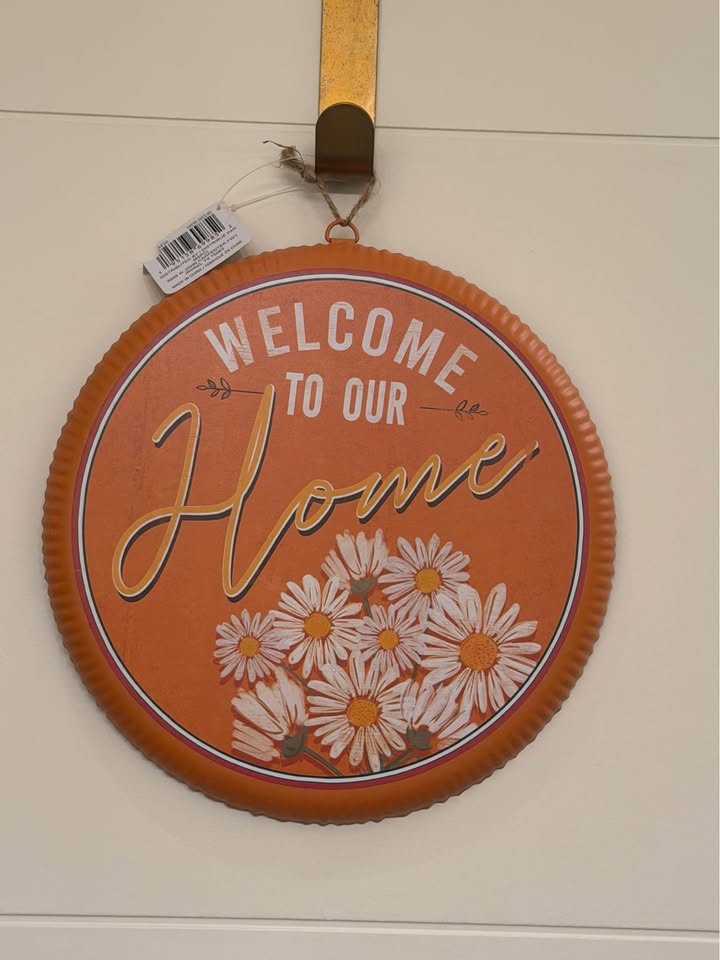 Metal Home Decor Sign Welcome To Our Home - photo 2