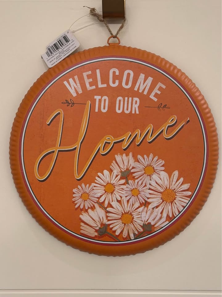 Metal Home Decor Sign Welcome To Our Home - photo 3