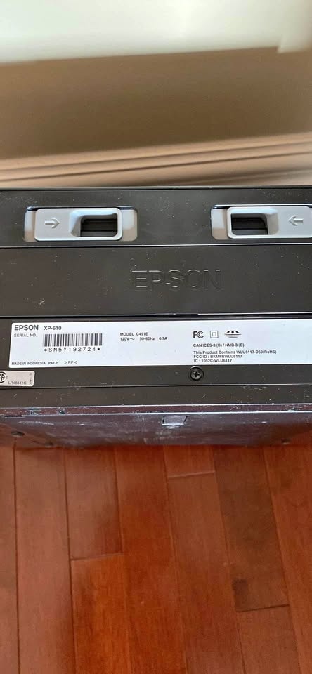 Epson printer XP 610 C491E