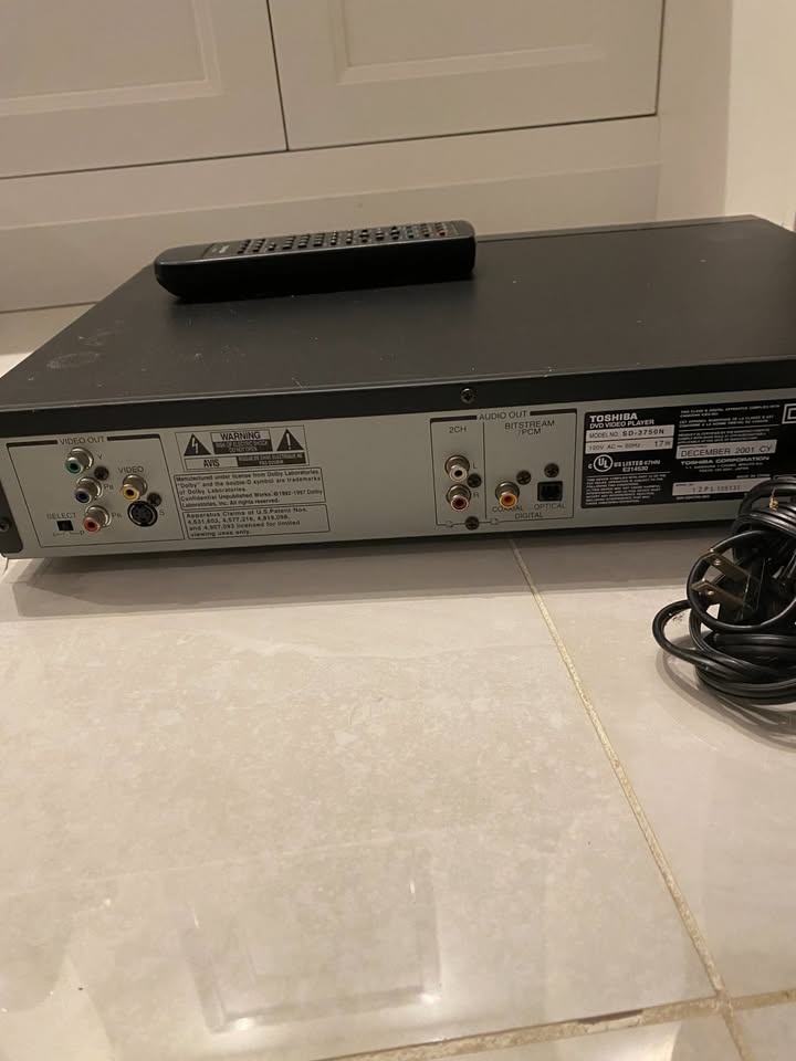 TOSHIBA DVD VIDEO PLAYER - photo 2