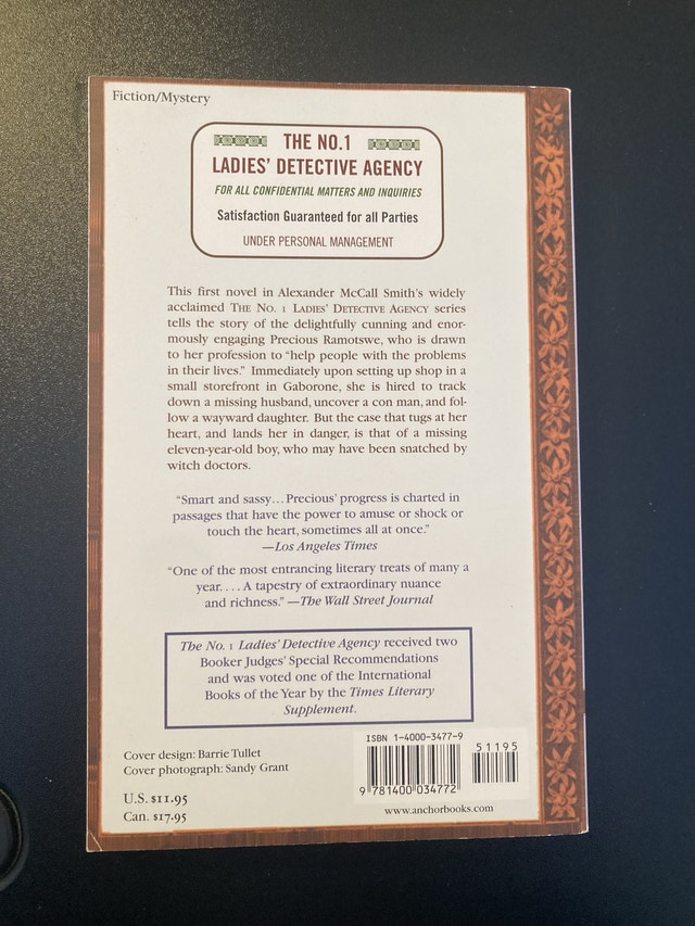 The No. 1 Ladies' Detective Agency - Alexander McCall Smith - photo 2