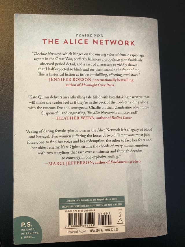 The Alice Network - Kate Quinn - photo 2