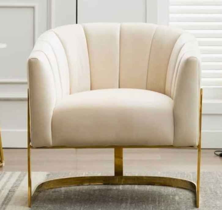 Moving Out Sale – Elegant Ivory Barrel Chairs (Set of 2) - LOCAT - photo 2