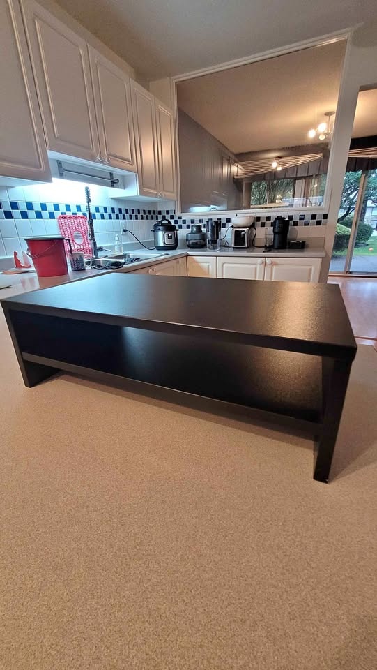 Solid Wood Monitor Stand / Desk Riser - Black