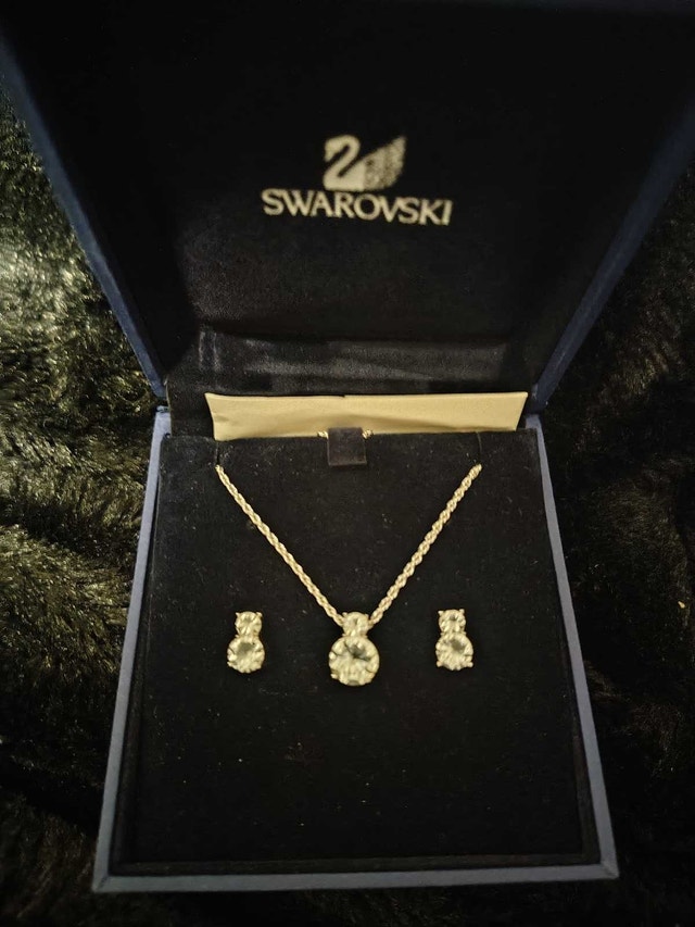 Swarovski Necklace and Earrings