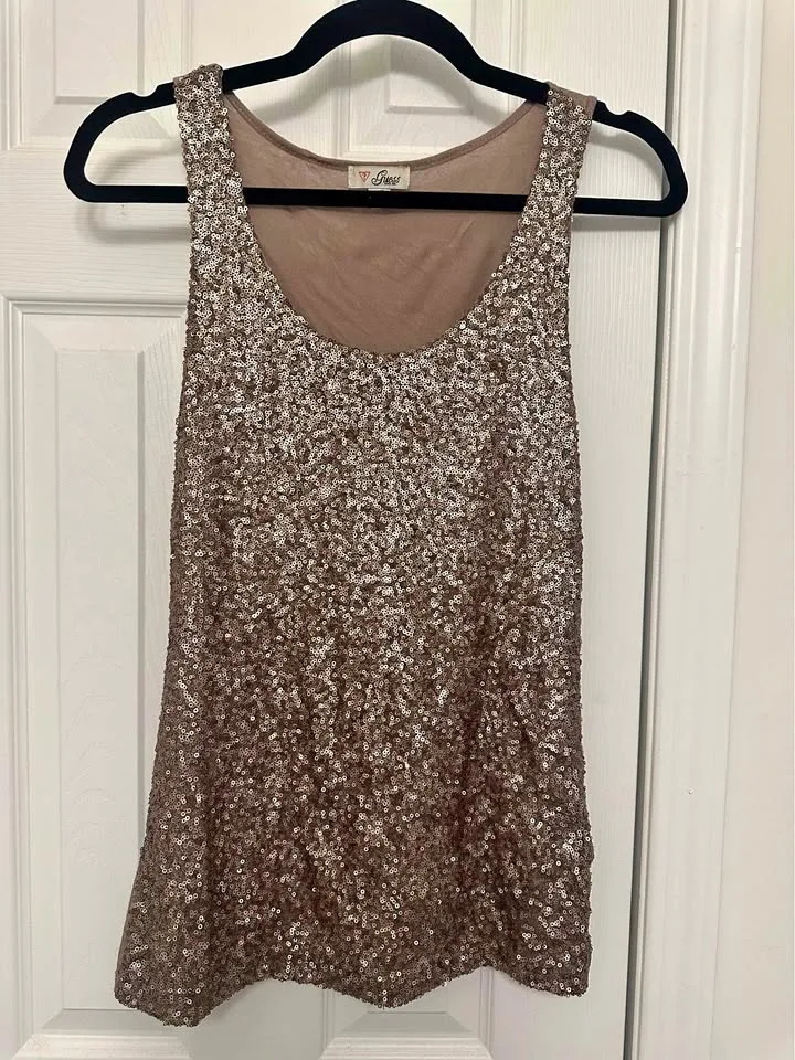 Brown Guess Sequin Shirt thumbnail