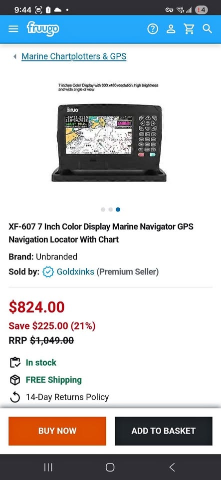Xinuo XF-607 Marine Chartplotter GPS