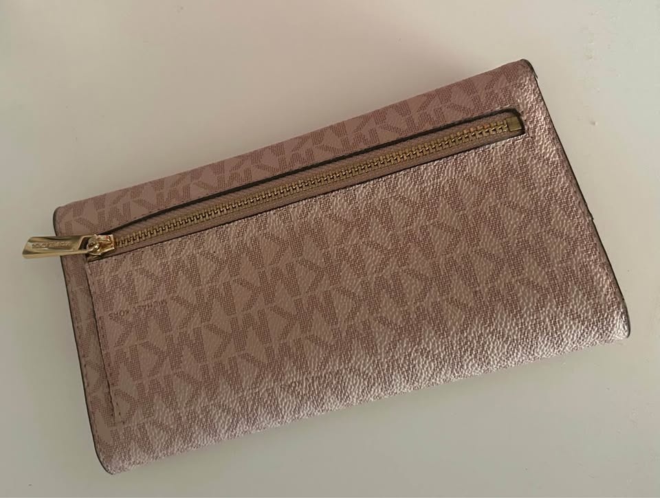 Michael Kors Jet Set Travel Large Trifold Wallet MK Ballet Pink - photo 3