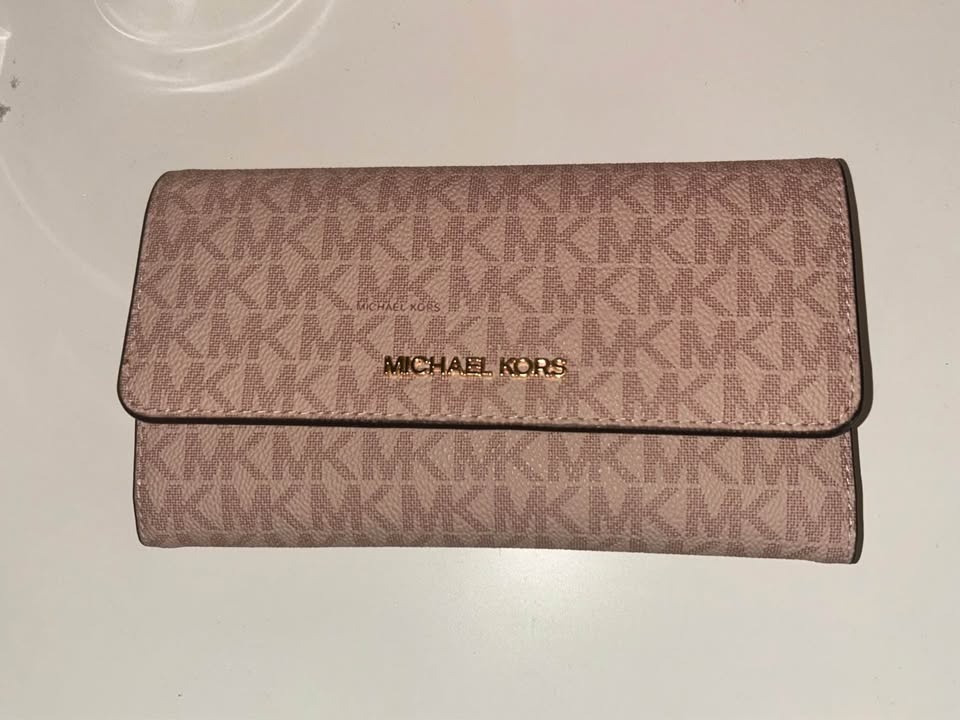 Michael Kors Jet Set Travel Large Trifold Wallet MK Ballet Pink - photo 4