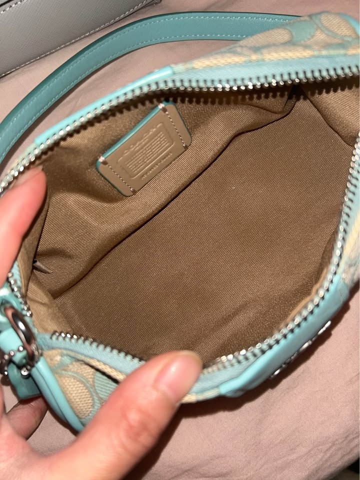 Coach Nolita Barrel Bag Signature Jacquard Blue - photo 4