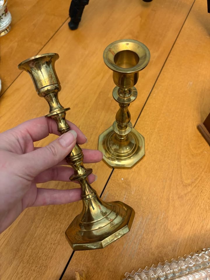 Brass Candle Holders - photo 2
