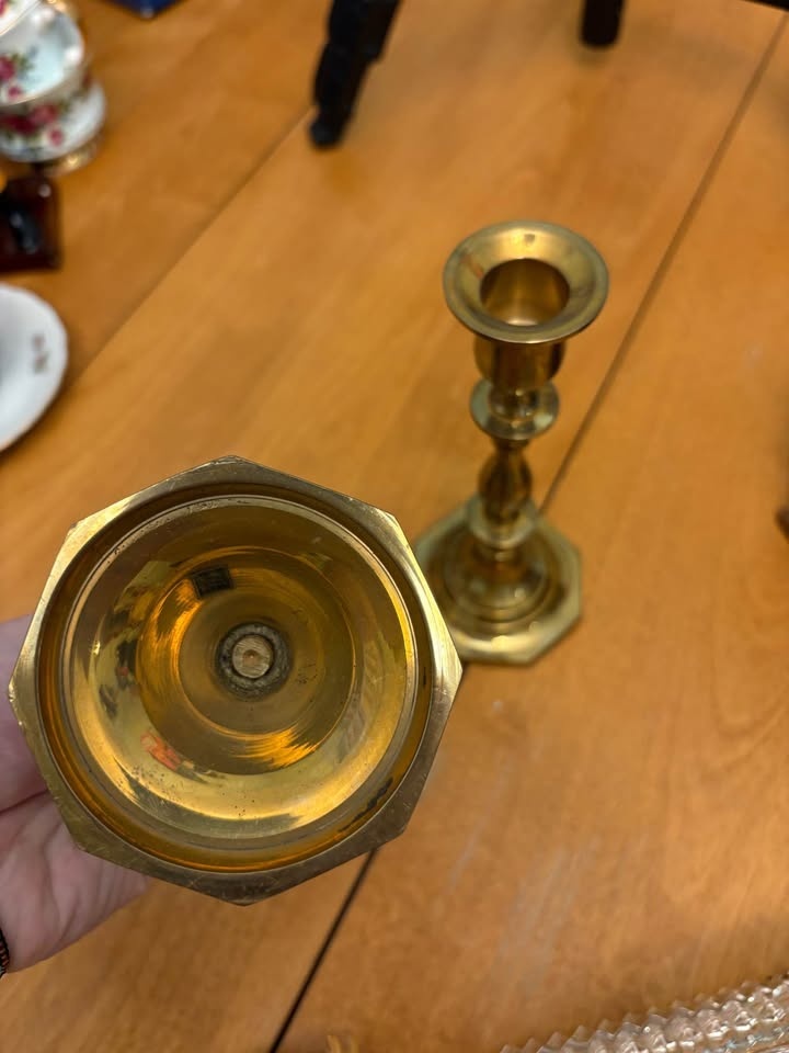 Brass Candle Holders - photo 3