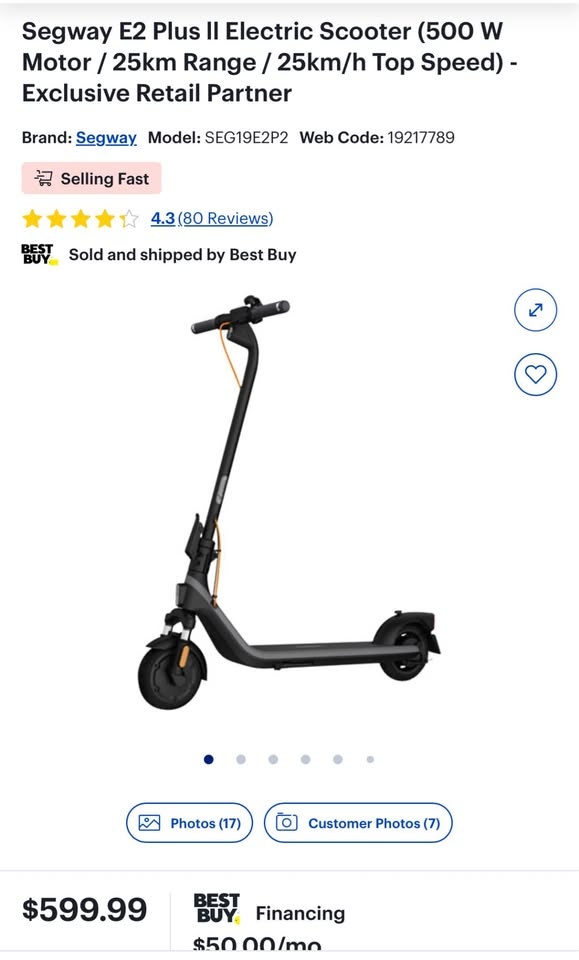 Ninebot E2 Plus 0105 Scooter - photo 5