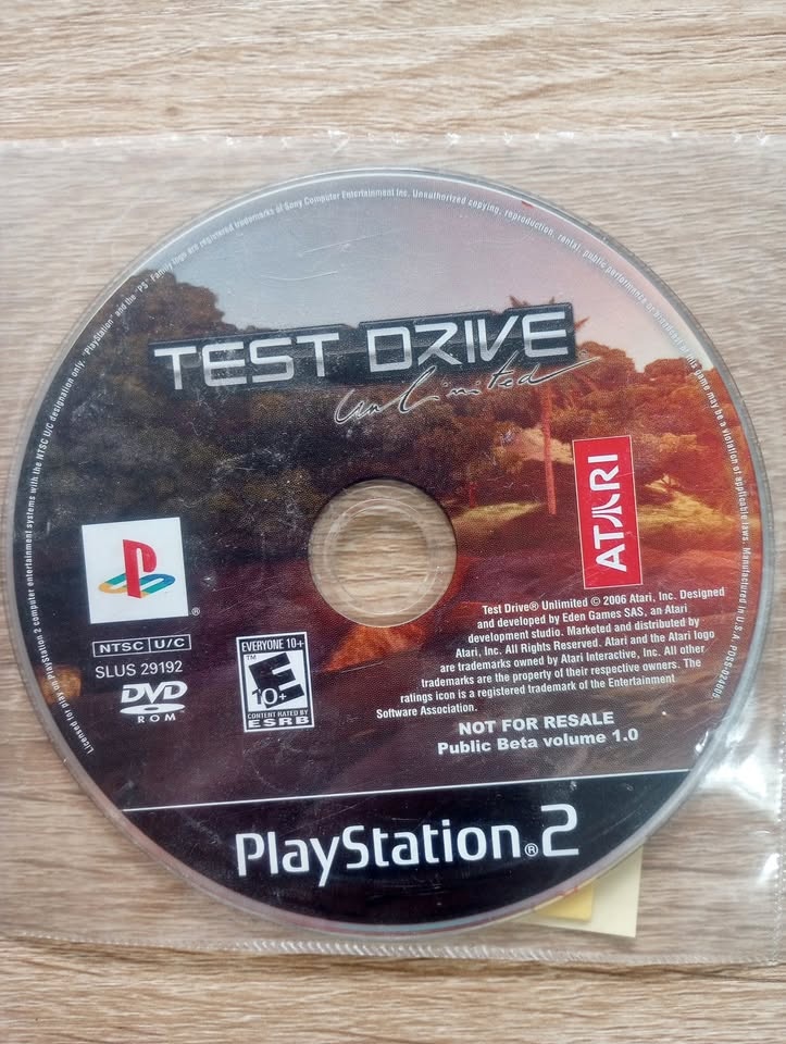Test Drive Unlimited Beta Disc - PS2 - PlayStation 2