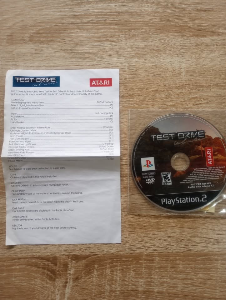 Test Drive Unlimited Beta Disc - PS2 - PlayStation 2 - photo 2