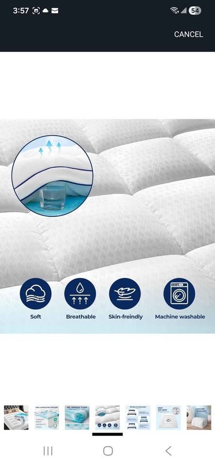 Dual layer Mattress Topper Twin - photo 5