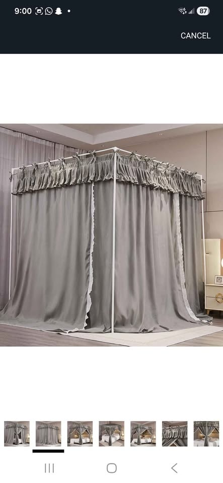 Ruffle Curtains Bed Queen Size New - photo 4