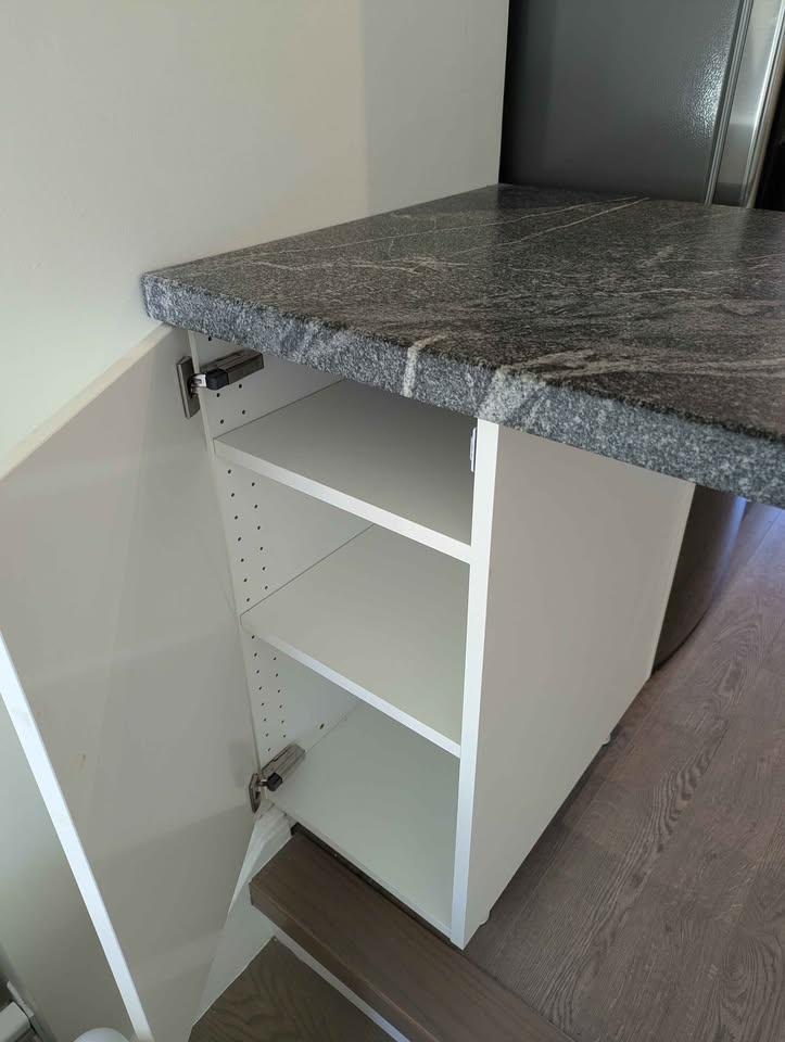 Black Cosmic Granite Kitchen Island Countertop - photo 3