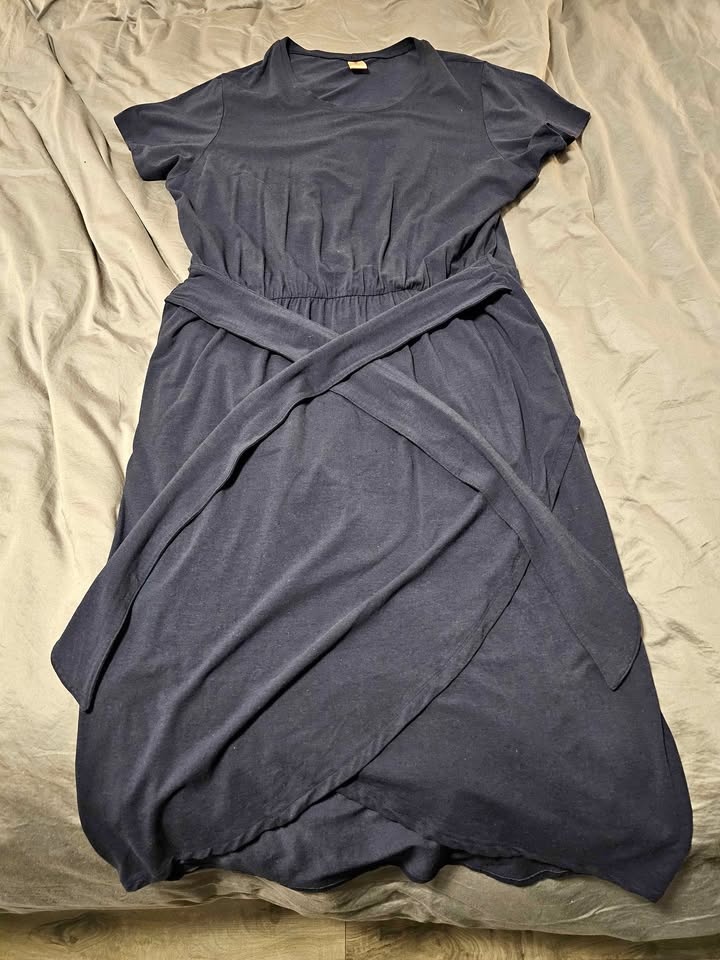 Smash + Tess Rebecca Wrap Midi Dress 2XL Midnight Sky