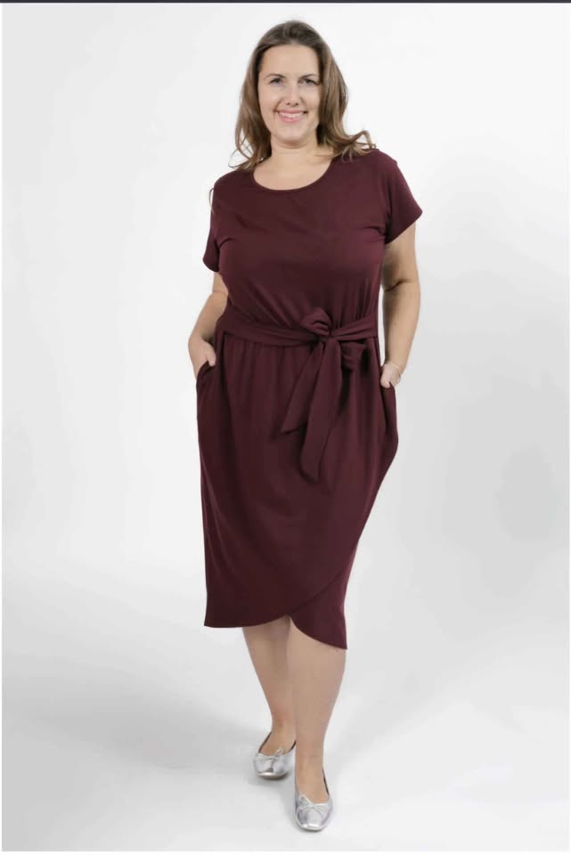 Smash + Tess Rebecca Wrap Midi Dress 2XL Midnight Sky - photo 3
