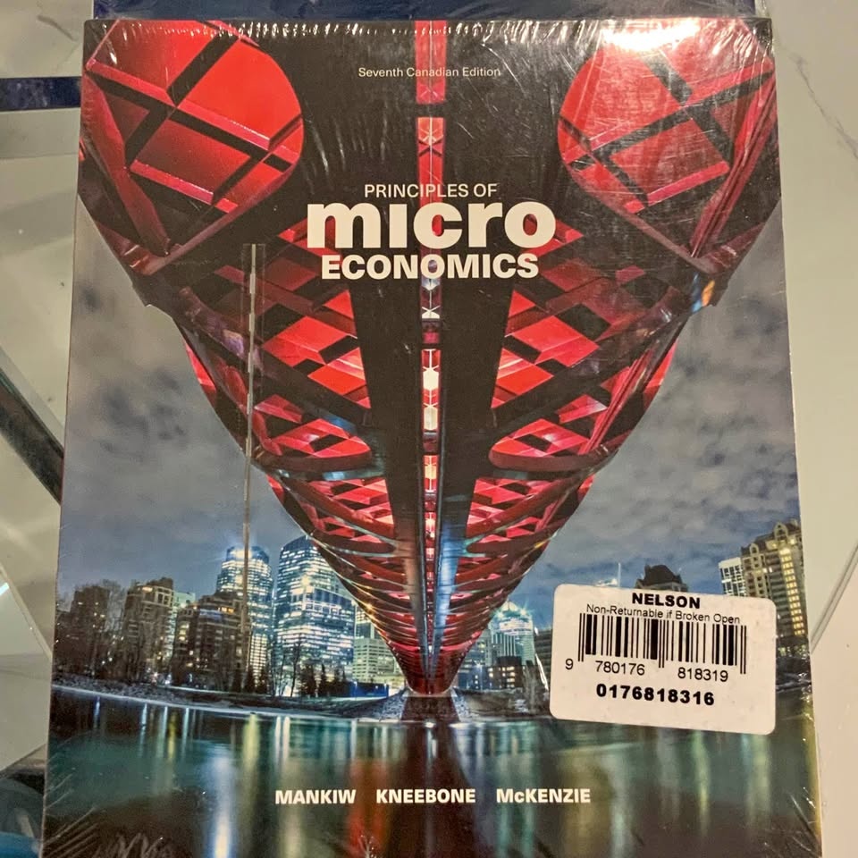 Principles of Microeconomics 7th Canadian Edition Textbook & Stu