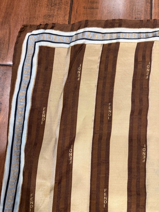 Vintage Fendi Handkerchief Fendi Neckerchief Pocket Square - photo 4