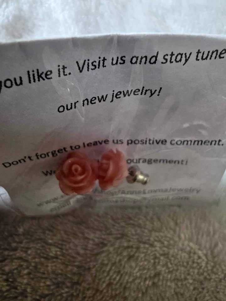 Brand new rose studs