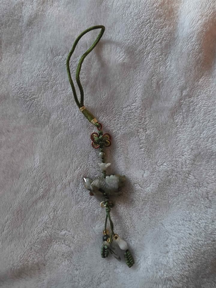 Multi-Gem Jade Dragon Woven Charm - photo 2