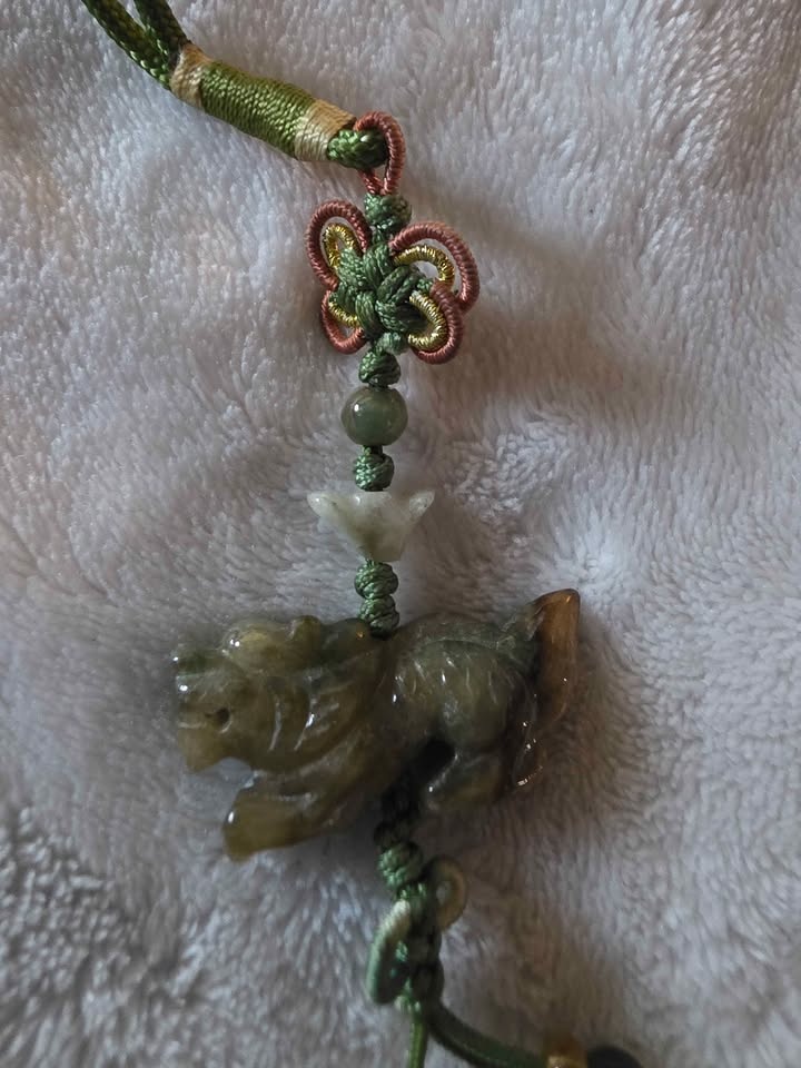 Multi-Gem Jade Dragon Woven Charm - photo 3