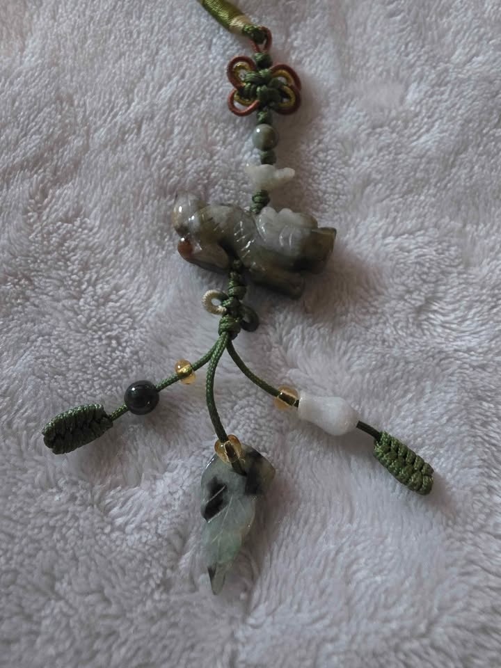 Multi-Gem Jade Dragon Woven Charm - photo 4
