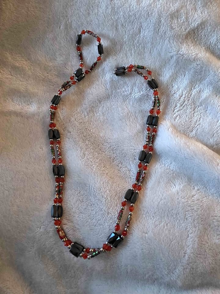 Vintage Magnetic Bead Necklace