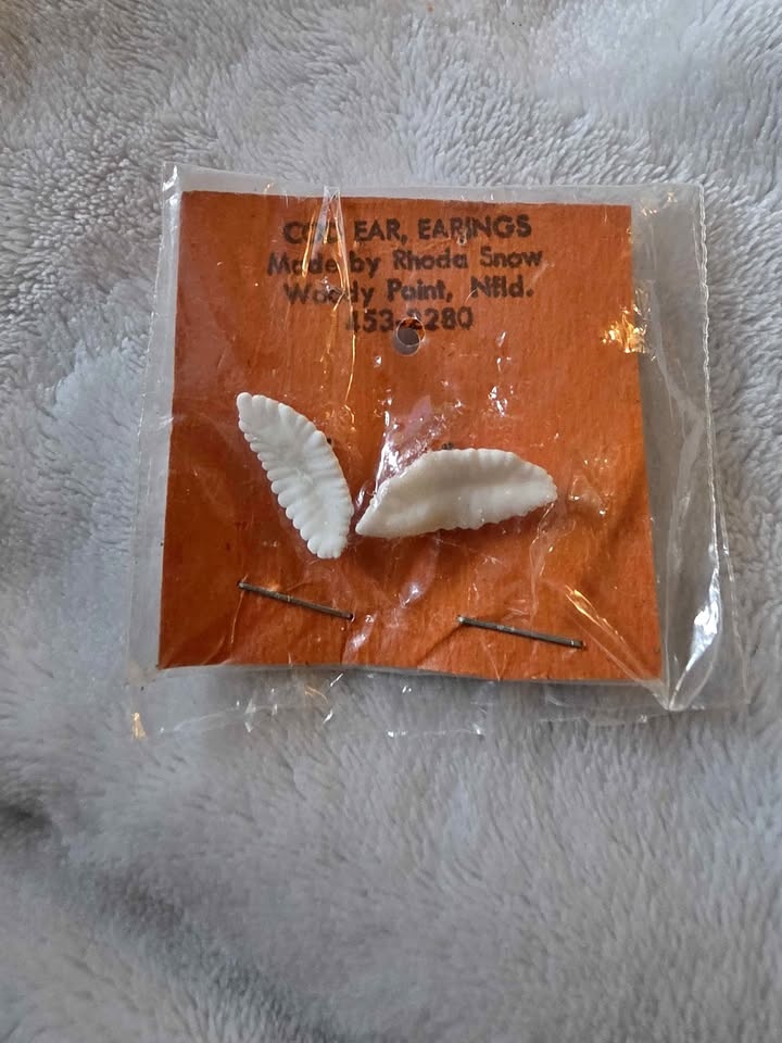 White Feather Studs or Angel Wings Earrings