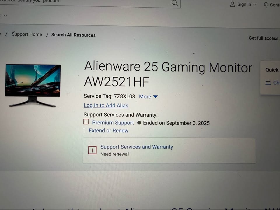Alienware 25” Gaming Monitor AW2521HF - photo 4
