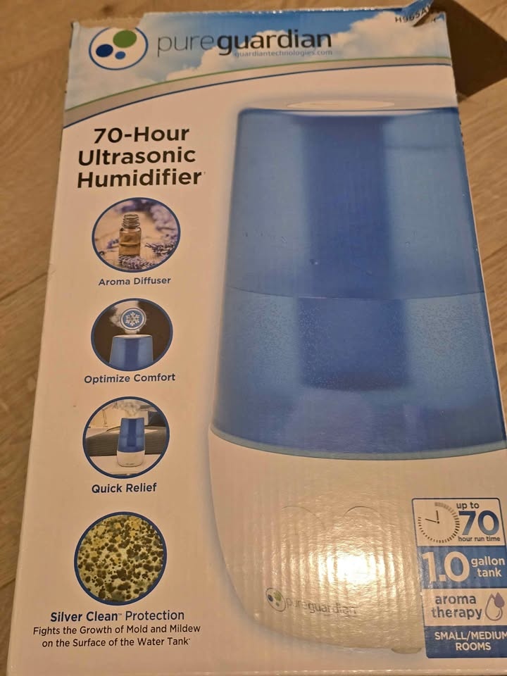 PureGuardian 70-Hour Ultrasonic Humidifier 1.0 Gallon