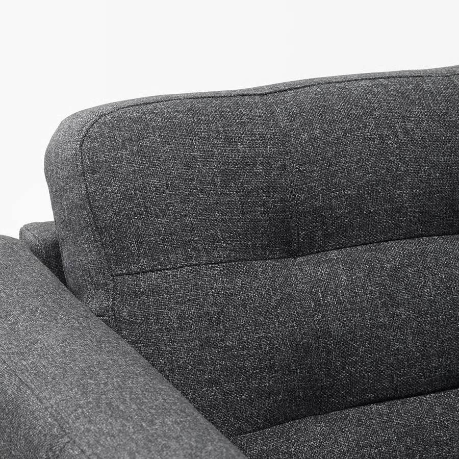 Moving Sale: Ikea Morabo couch (dark Grey with wood legs) - photo 4