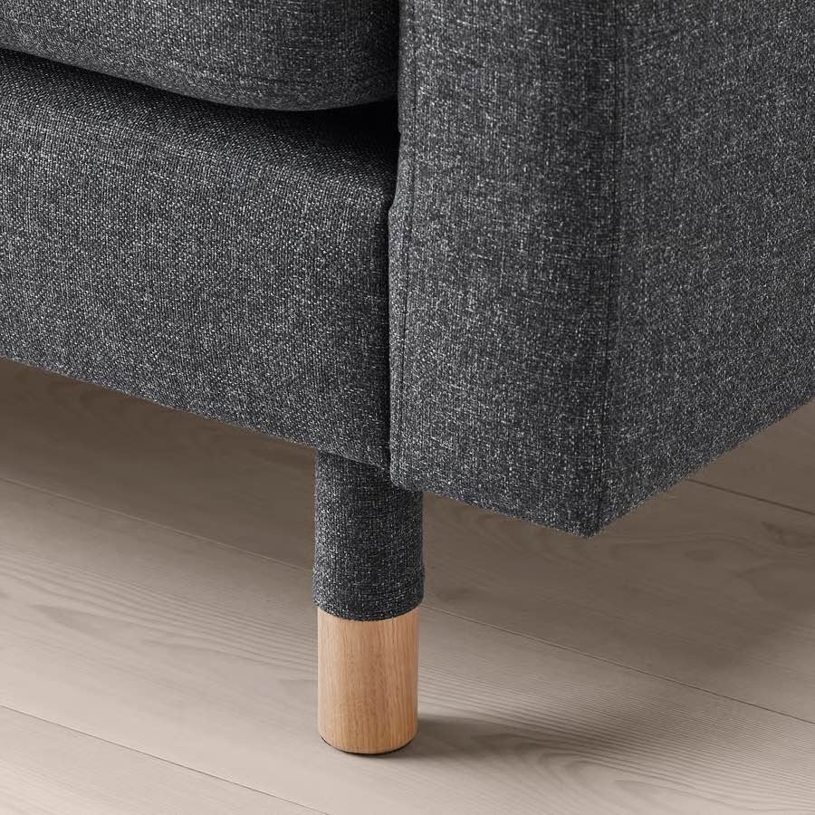 Moving Sale: Ikea Morabo couch (dark Grey with wood legs) - photo 5