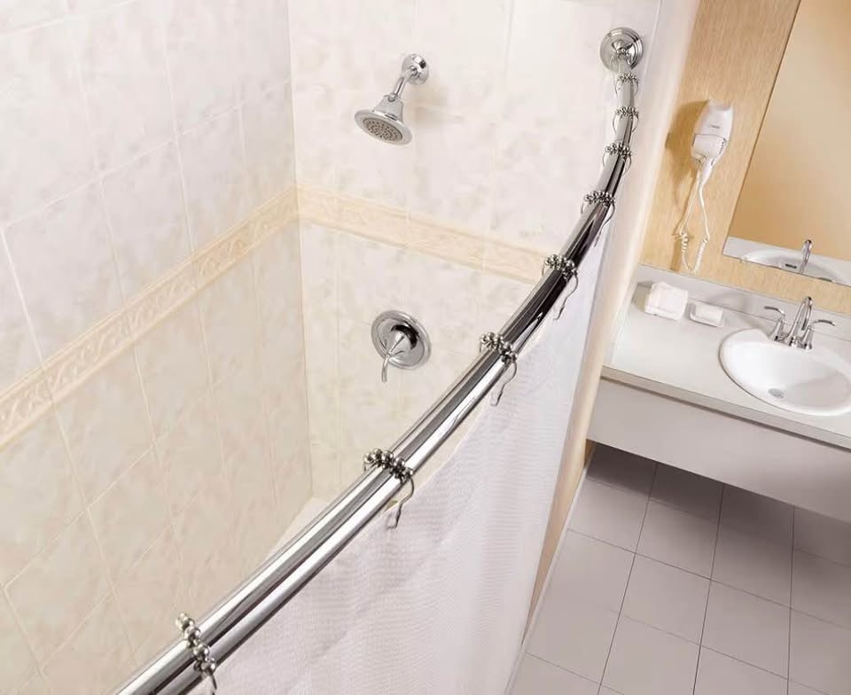 Moen CSR2160CH CSI Adjustable Curved Shower Rod (Chrome) - photo 2