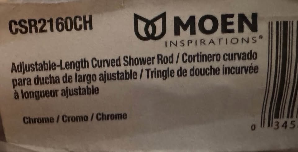 Moen CSR2160CH CSI Adjustable Curved Shower Rod (Chrome) - photo 5