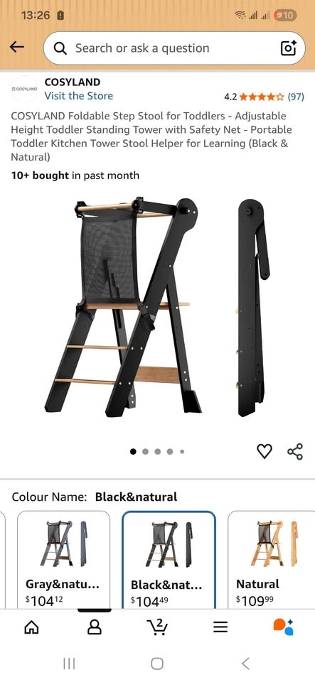 COSYLAND Foldable Step Stool for Toddlers - photo 2