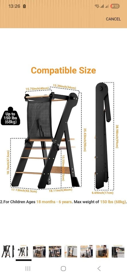 COSYLAND Foldable Step Stool for Toddlers - photo 4