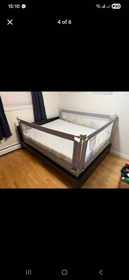Queen Bed Safety Rails – Almost Brand New - photo 2