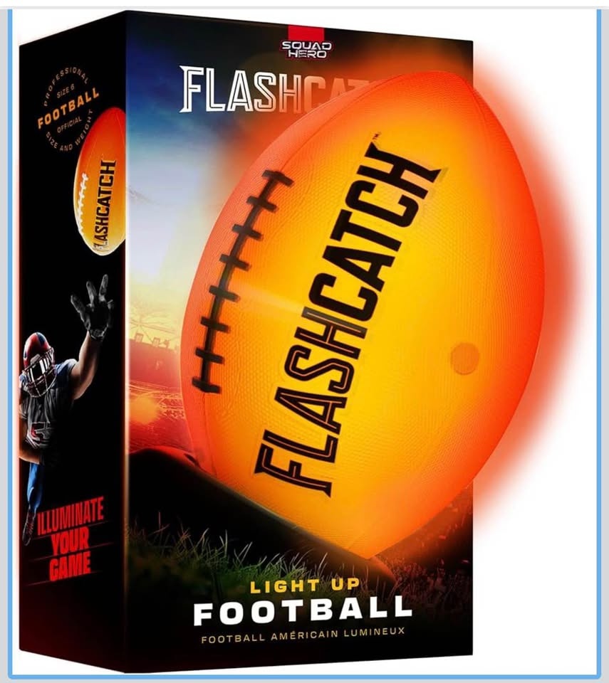 New Light Up Football - Glow in the Dark Foot Ball - photo 4