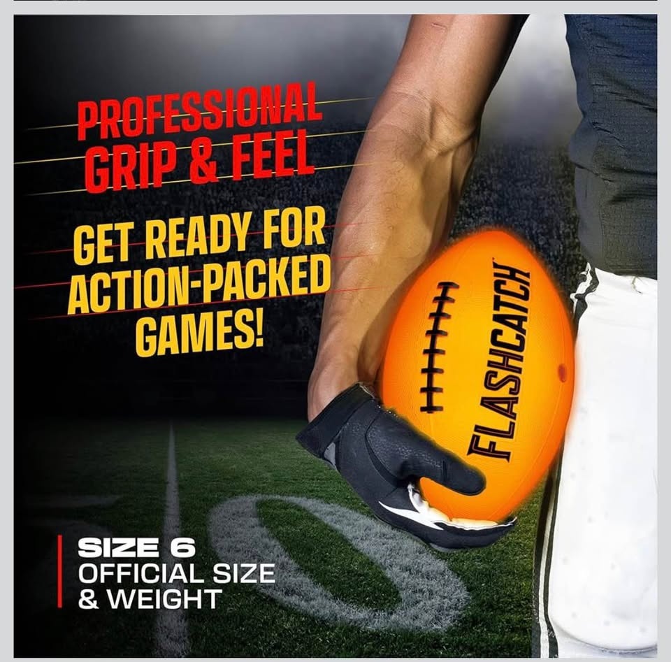 New Light Up Football - Glow in the Dark Foot Ball - photo 5
