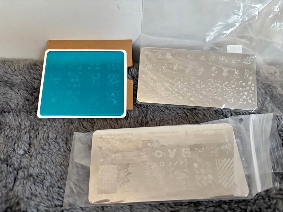 New Nail Stamping Plates Set of 3
