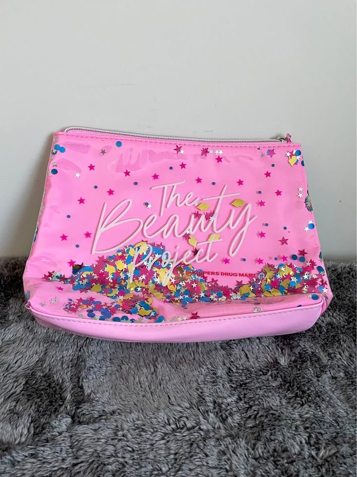 Pink Confetti Cosmetic Bag - The Beauty Project