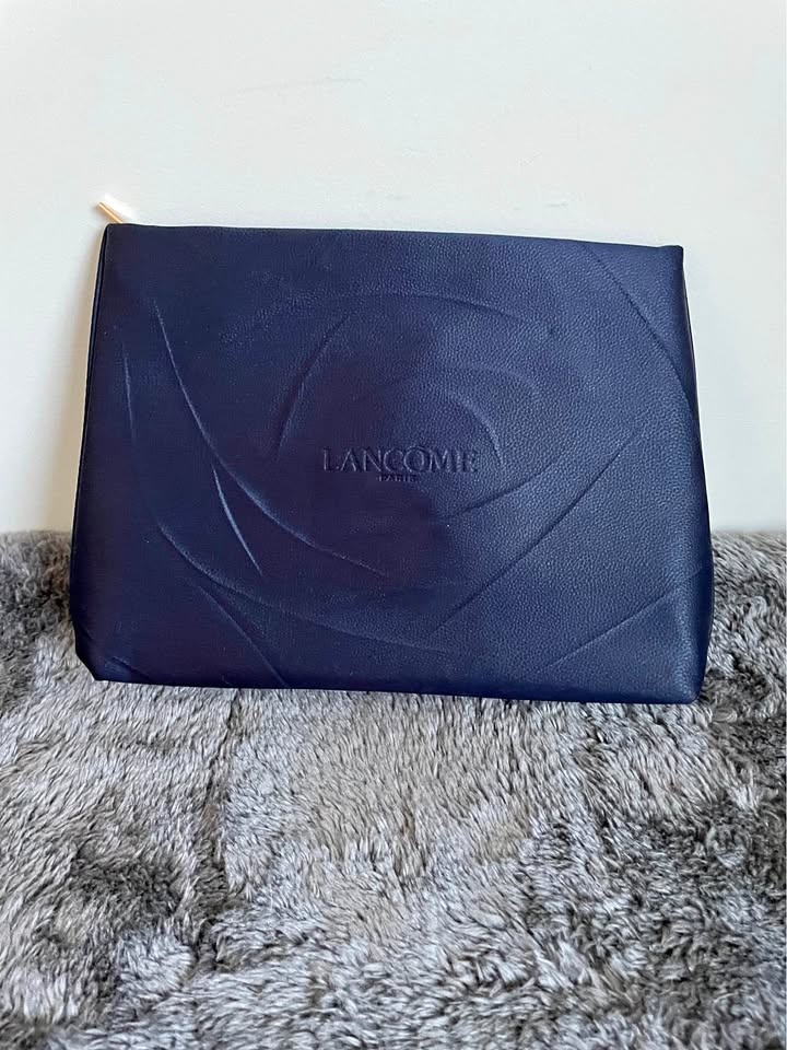 Lancôme Navy Blue Makeup Bag Pouch