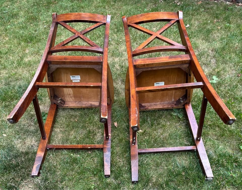 Solid Wood Stools / High Chair by Home Collection - Set of 2 ❤️ - photo 3